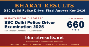 SSC Delhi Police Driver Result 2026