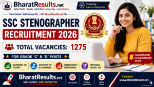 SSC Stenographer Recruitment 2026