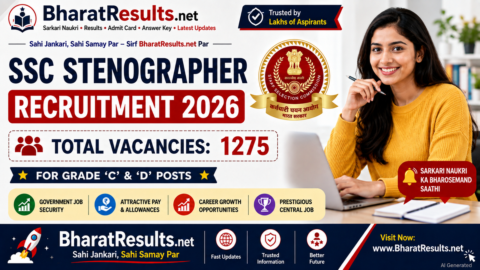 SSC Stenographer Recruitment 2026 1 SSC Stenographer Recruitment 2026