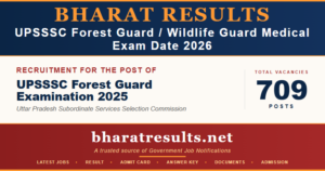 UPSSSC Forest / Wildlife Guard Medical Exam 2026