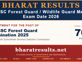 UPSSSC Forest / Wildlife Guard Medical Exam 2026