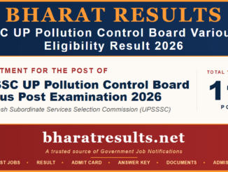 UPSSSC UP Pollution Control Board Various Post Eligibility Result 2026
