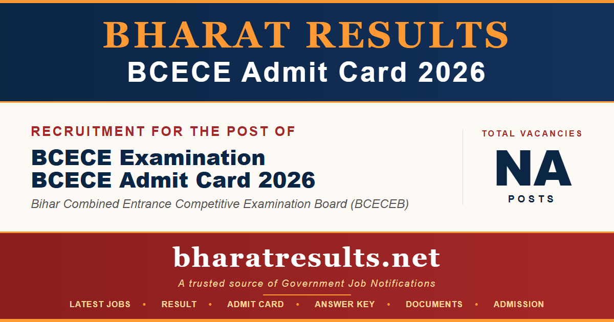 BCECE Admit Card 2026