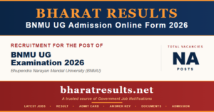 BNMU UG Admission Online Form 2026