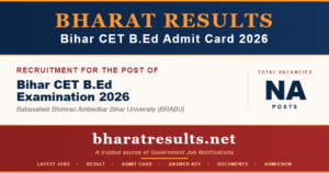 Bihar CET B.Ed Result 2026