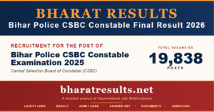 Bihar Police CSBC Constable Final Result 2026