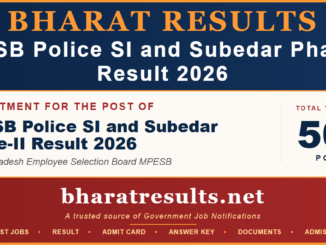 MPESB Police SI and Subedar Phase-II Result 2026