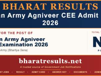 Indian Army Agniveer CEE Admit Card 2026