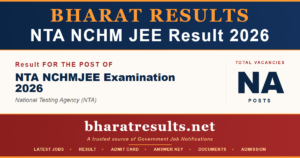 NTA NCHM JEE Result 2026