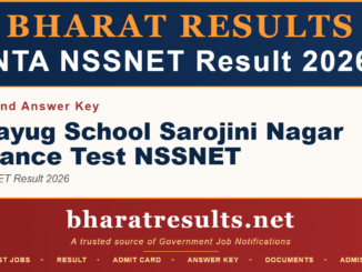 NTA NSSNET Result 2026