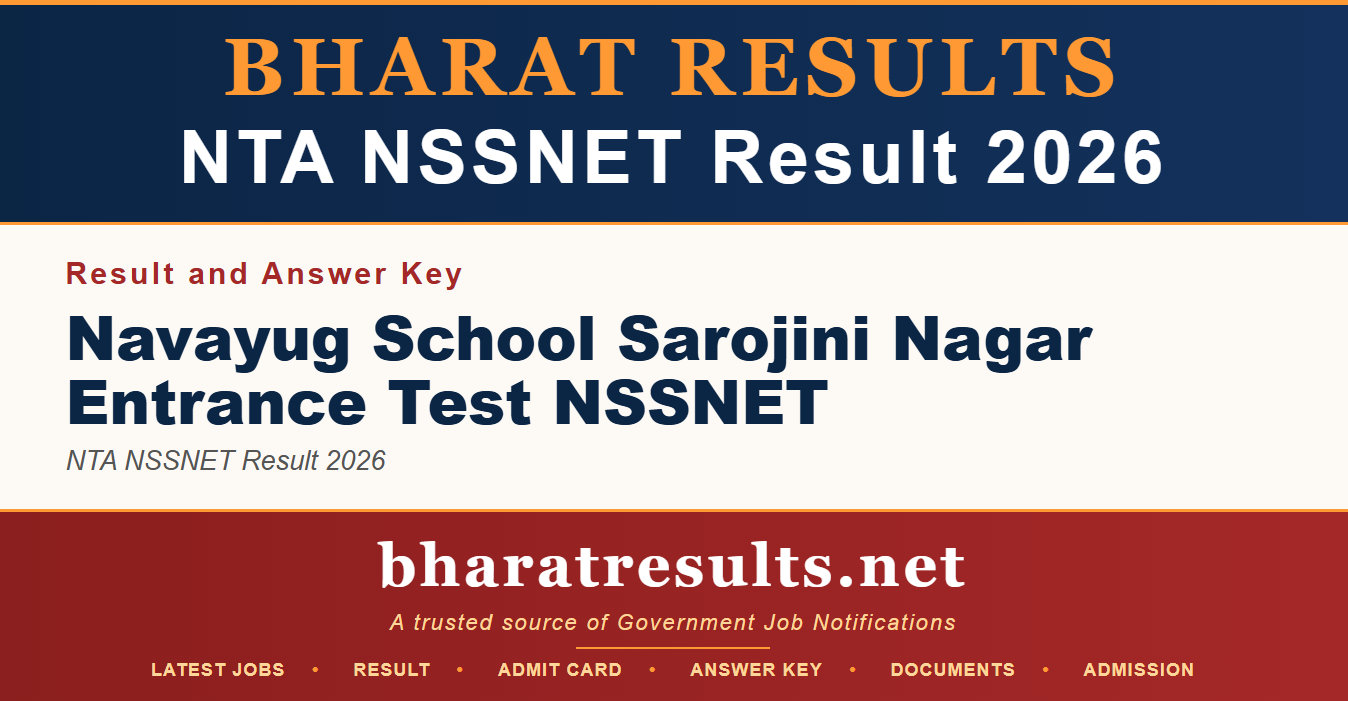 NTA NSSNET Result 2026