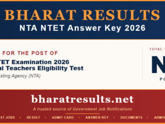 NTA NTET Answer Key 2026