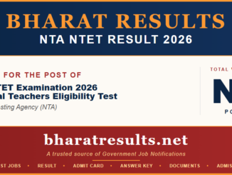 NTA NTET Result 2026