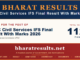 UPSC Civil Services IFS Final Result With Marks 2026