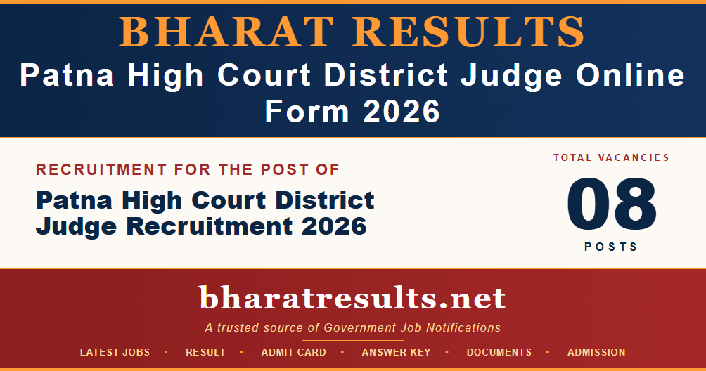 Patna High Court District Judge Online Form 2026 
