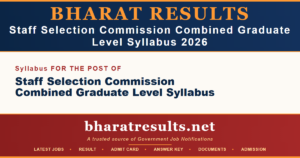 SSC CGL Syllabus 2026