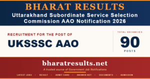 UKSSSC AAO Notification 2026