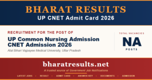 UP CNET Admit Card 2026
