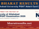 Allahabad University PGAT Admit Card 2026
