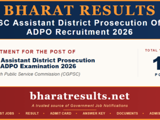 CGPSC ADPO Recruitment 2026