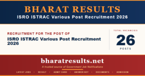 ISRO ISTRAC Various Post Recruitment 2026