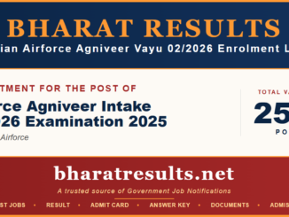 Indian Airforce Agniveer Vayu 02/2026 Enrolment List