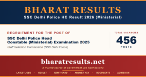 SSC Delhi Police HC Result 2026 (Ministerial)