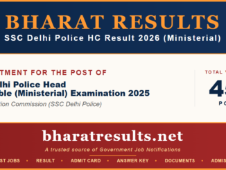 SSC Delhi Police HC Result 2026 (Ministerial)