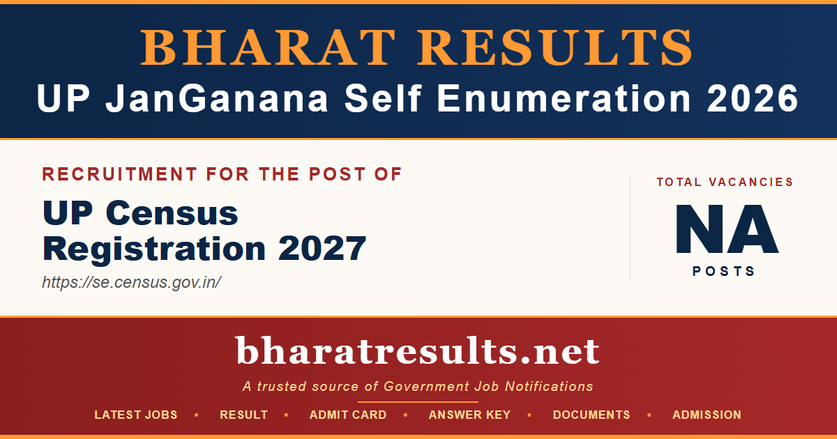 UP Janganana Self Enumeration Registration 2026