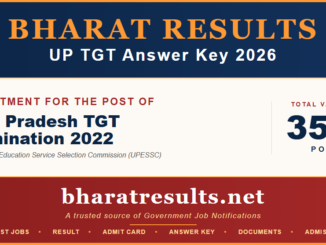 UP TGT Answer Key 2026