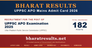 UPPSC APO Mains Admit Card 2026