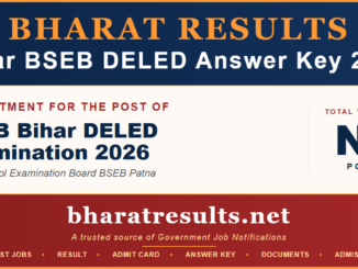Bihar BSEB DELED Answer Key 2026