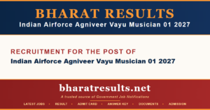 Indian Airforce Agniveer Vayu Musician 01 2027
