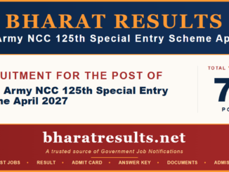 Indian Army NCC 125th Special Entry Scheme April 2027