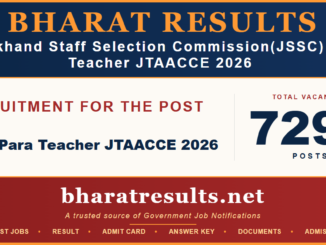 JSSC Para Teacher JTAACCE 2026