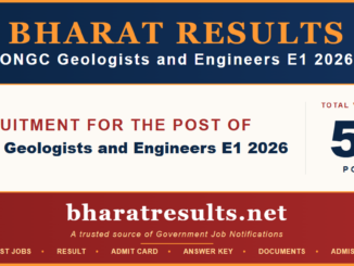 ONGC Geologists and Engineers E1 2026