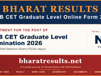 RSSB CET Graduate Level Online Form 2026