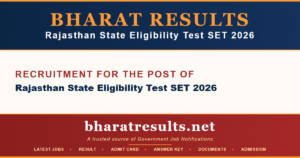 Rajasthan State Eligibility Test SET 2026