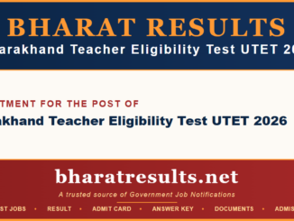 Uttarakhand TET UTET 2026