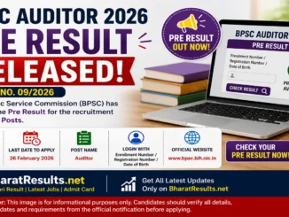 BPSC Auditor Pre Result 2026