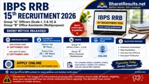 IBPS RRB 15th Recruitment 2026