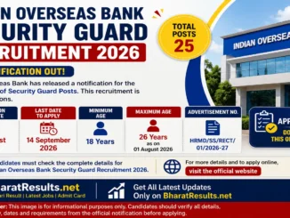 Indian Overseas Bank Security Guard Recruitment 2026
