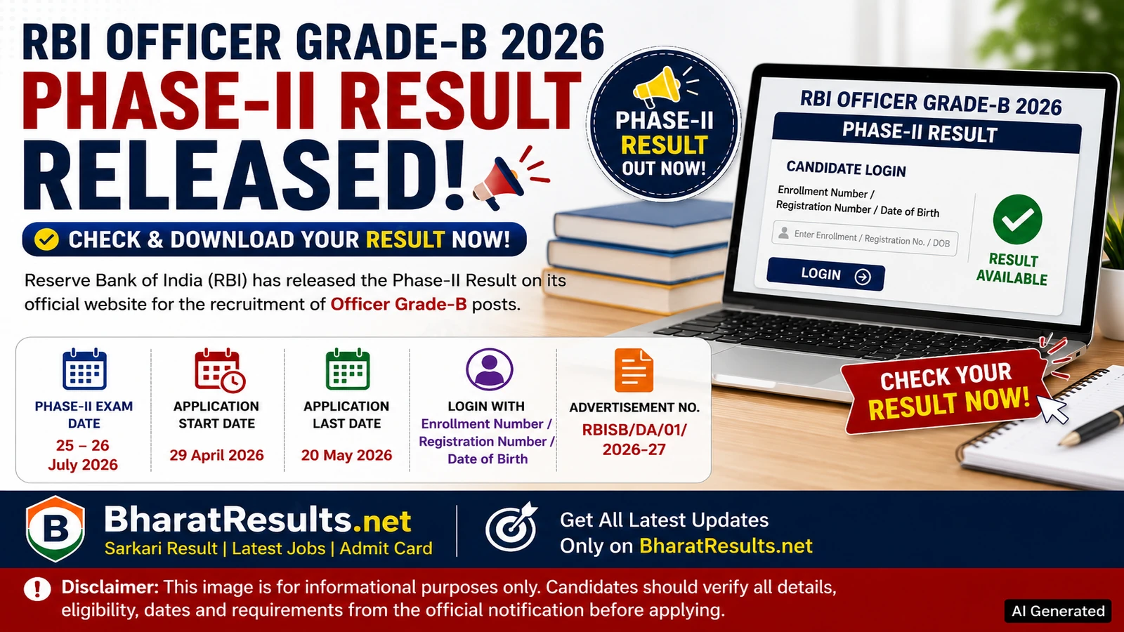 RBI Officer Grade-B Phase-II Result 2026 1 RBI Officer Grade B Phase II Result 2026