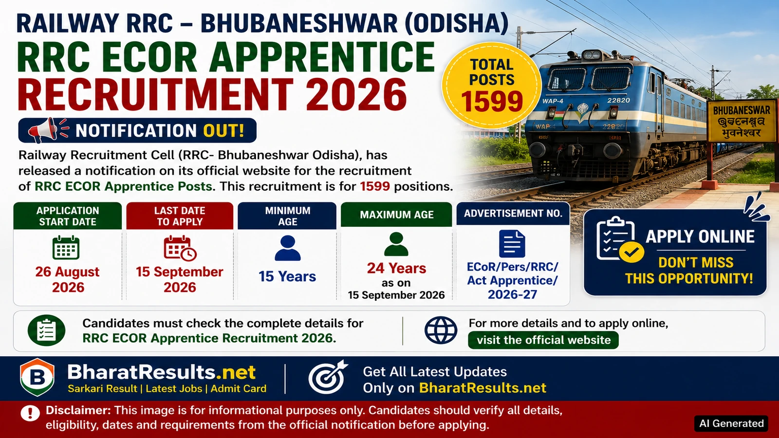 RRC ECOR Apprentice Recruitment 2026 – Apply Online for 1,599 Posts 1 RRCECORApprenticeRecruitment2026