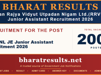 RRVUNL JE Junior Assistant Recruitment 2026