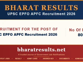UPSC EPFO APFC Recruitment 2026