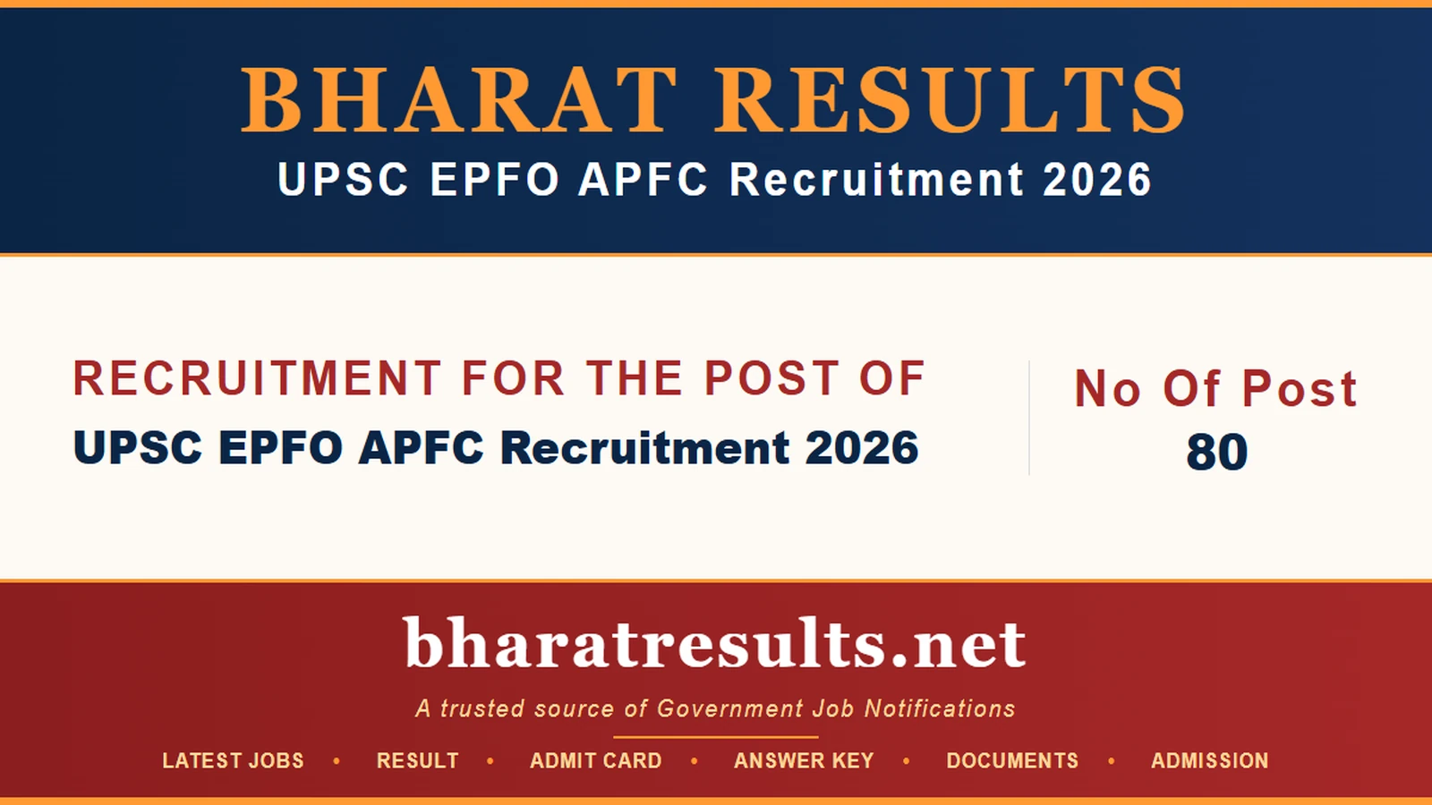 UPSC EPFO APFC Recruitment 2026