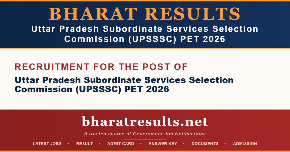 UPSSSC PET 2026