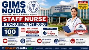 GIMS Noida Staff Nurse Recruitment 2026